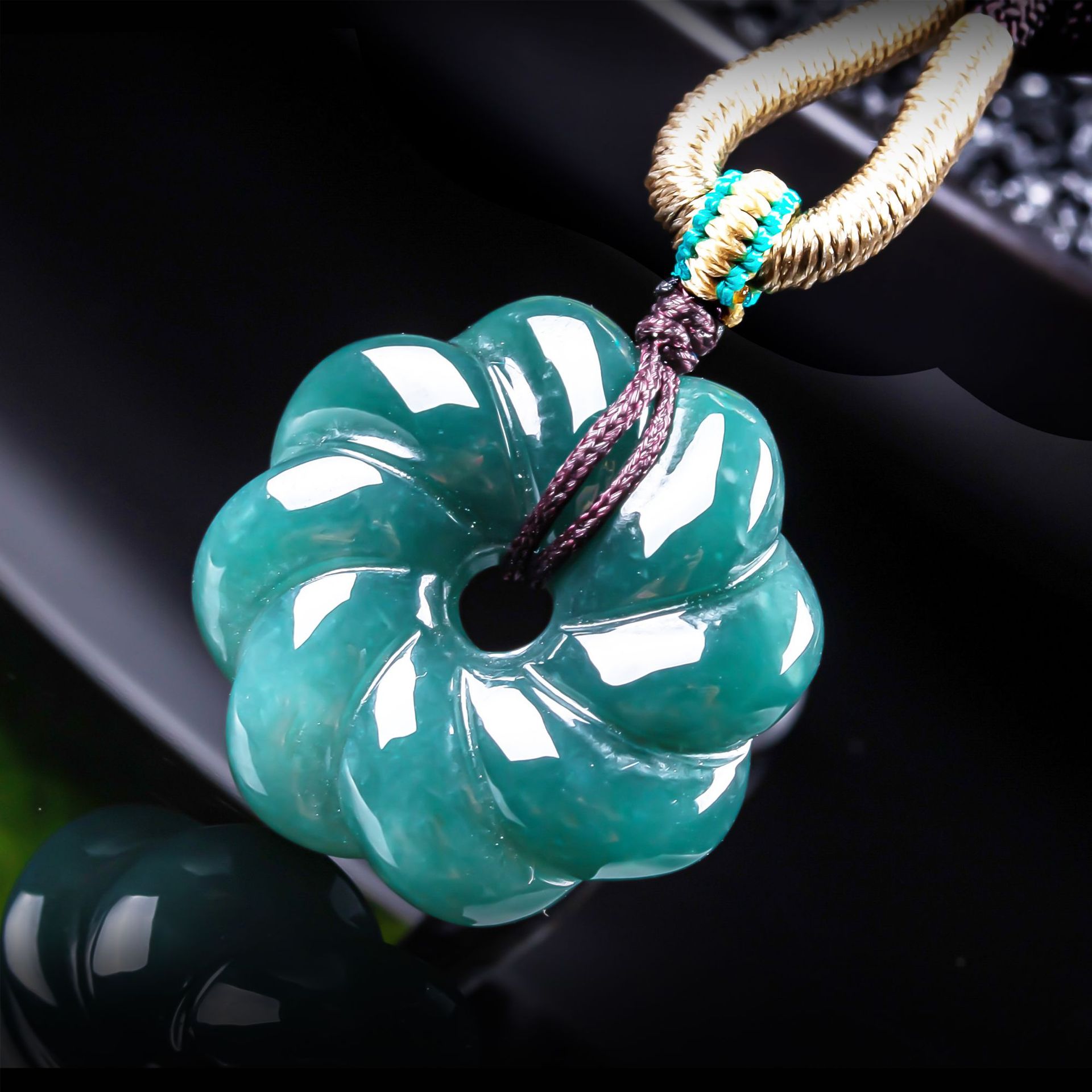 Jewelry & Watches Vitopoulos Reviews - Natural Burmese Jadeite Flower Pendant Necklace