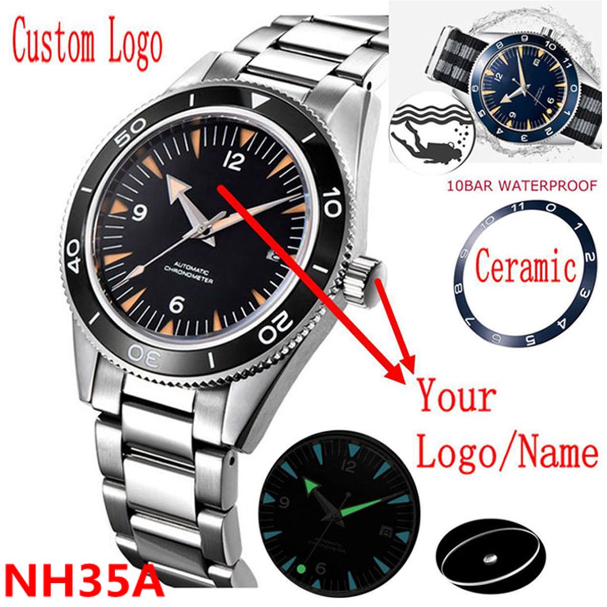 Custom Logo NH35 Movement Watc - Automatic Watch Winder 评论和价格
