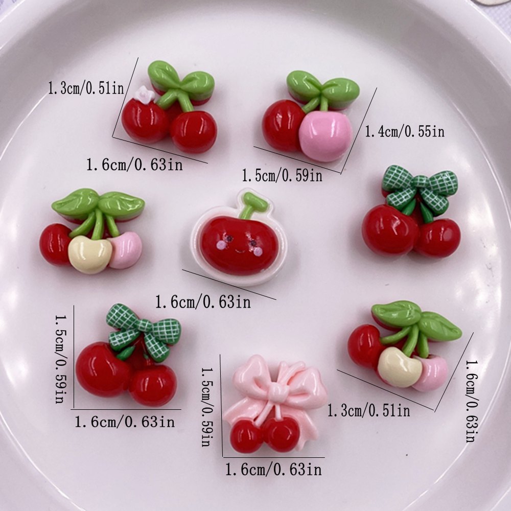 24pcs Colorful Kawaii Cartoon  - Paradise Jewelry & Watches Llc 评论和价格