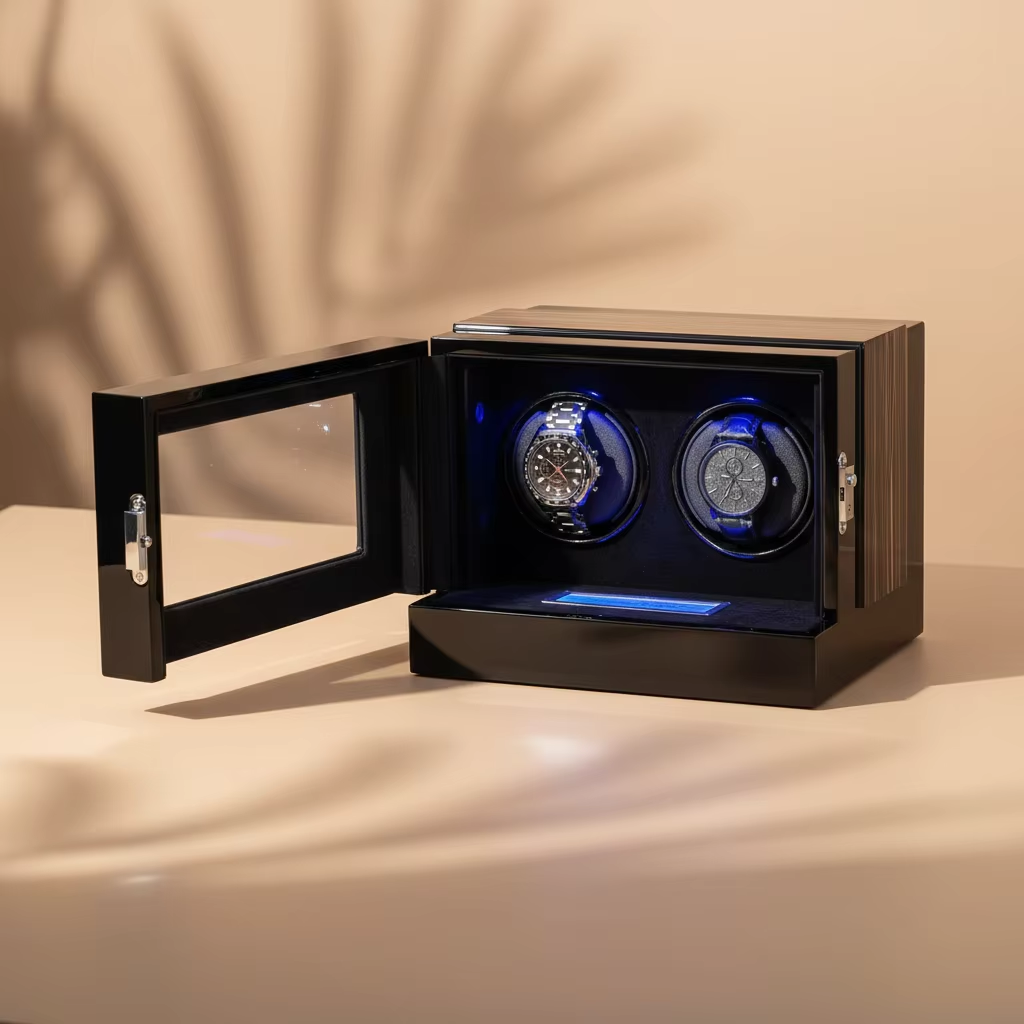 2 Slots Protective Luxury Watc - Automatic Watch Winder 评论和价格