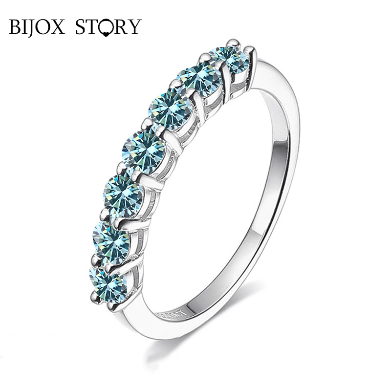 BIJOX STORY 3mm Gemstone Moiss - Statement Cocktail Ring 评论和价格