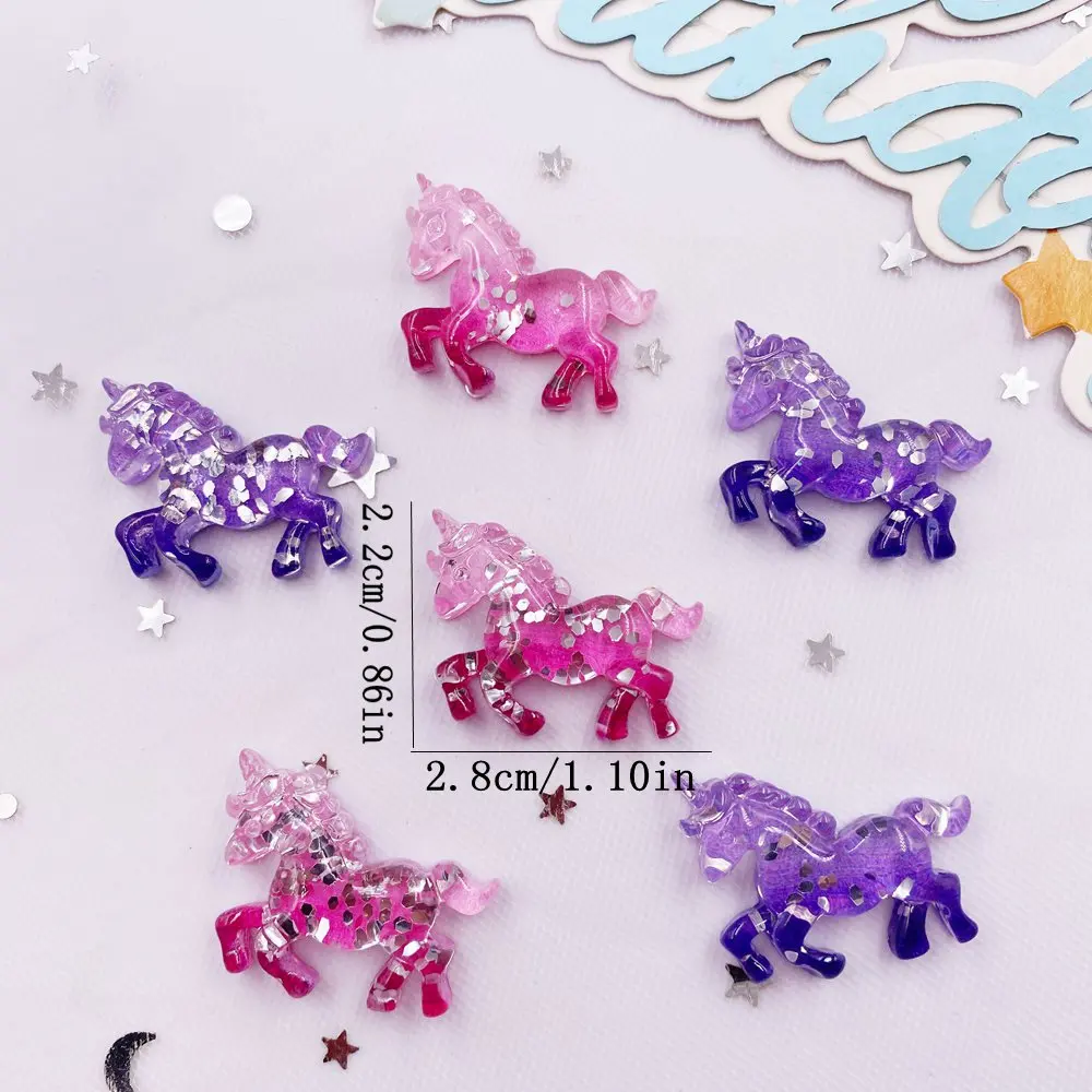 6PCS Colorful Resin Glitter 3D - Paradise Jewelry & Watches Llc 评论和价格