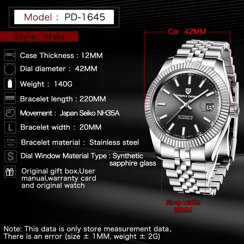 PAGANI DESIGN PD1645 Men Mecha - Automatic Watch Winder 评论和价格
