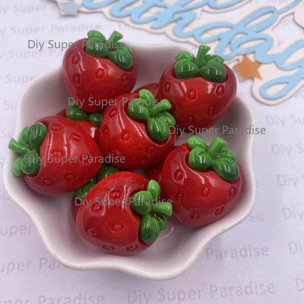 8PCS Resin Kawaii Colorful Red - Paradise Jewelry & Watches Llc 评论和价格