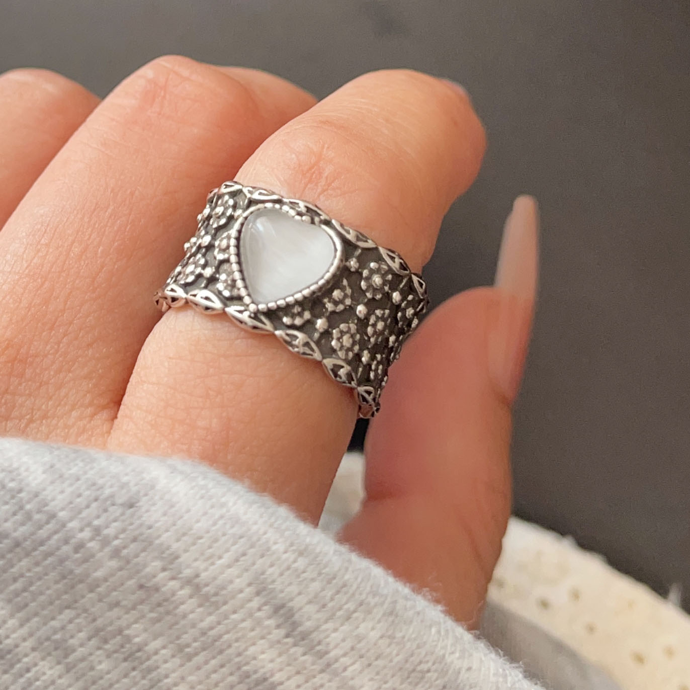 925 Sterling Silver Rings For  - Statement Cocktail Ring 评论和价格