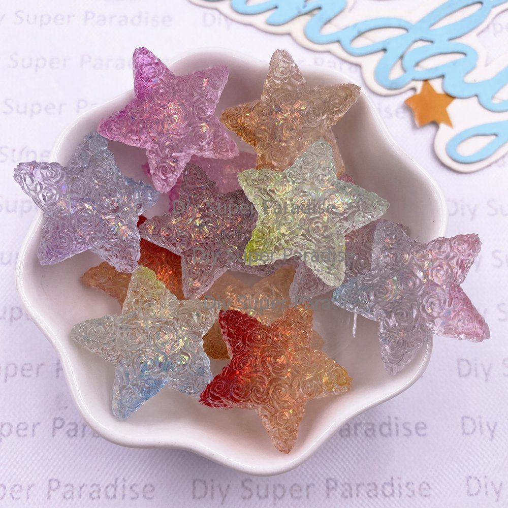 10PCS Resin Clear Candy Color  - Paradise Jewelry & Watches Llc 评论和价格