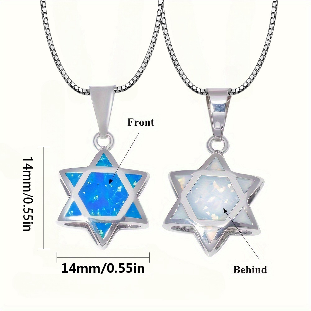 Star of David Opal Pendant Nec - Jewelry & Watches Vitopoulos Reviews 评论和价格