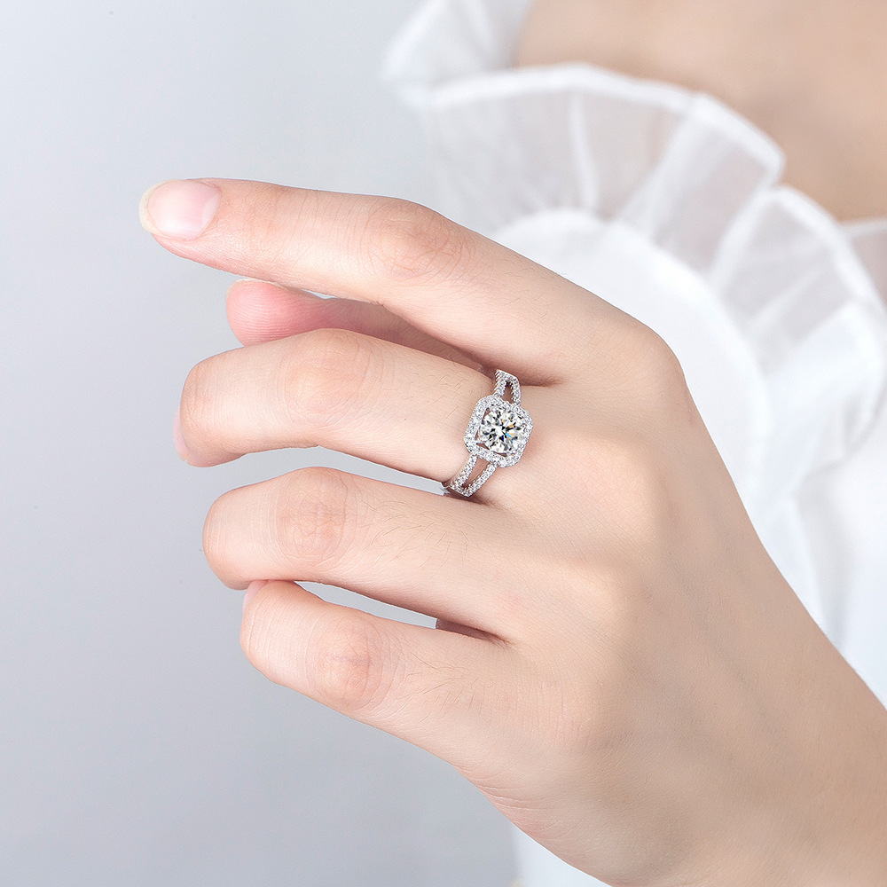 New 925 Sterling Silver Ring S - Statement Cocktail Ring 评论和价格