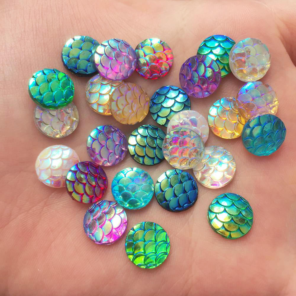 Shiny 100Pcs AB Resin 10mm Rou - Paradise Jewelry & Watches Llc 评论和价格