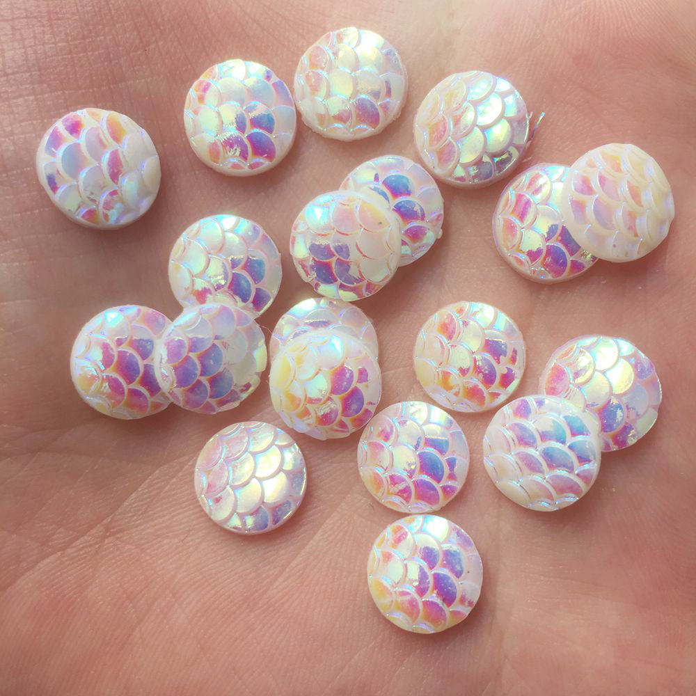 Shiny 100Pcs AB Resin 10mm Rou - Paradise Jewelry & Watches Llc 评论和价格